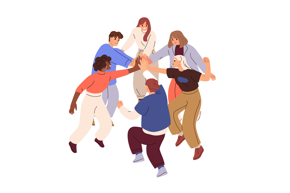 Business people teams give five set, a Person Illustration by Good Studio (Photo 5 of 5)