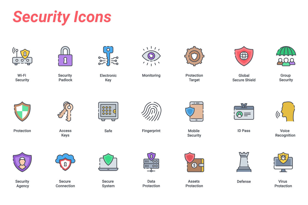 Security, an Outline Icon by Color Cubes (Photo 3 of 5)