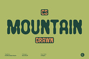 CS Mountain Drawn, a Sans Serif Font by Craft Supply Co. (Thumbnail 1 of 8)