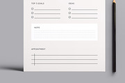 Daily and Weekly Planner Layout, a Stationery Template by MightyDesign (Thumbnail 3 of 8)