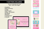 Young Adult Author Website Template, a Landing Page Template by Mindful Digital Co. (Thumbnail 2 of 6)