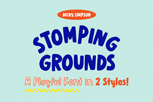 Stomping Grounds Bubble Font