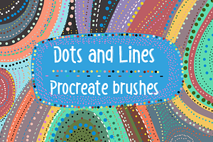 Dots and lines Procreate brushes