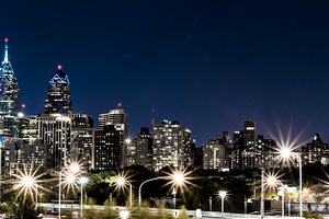 Philadelphia Skyline at Night, an Architecture Photo by Straightshooter