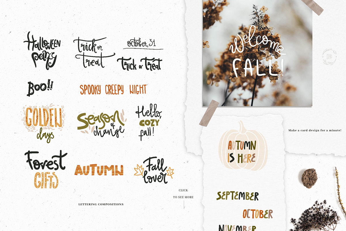 Cozy fall clipart collection, an Object Graphic by Dinkoobraz (Photo 3 of 8)