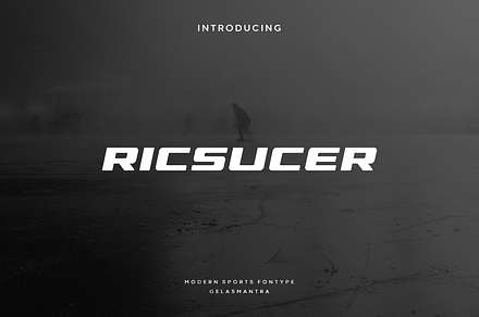 Ricsucer, a Font by garismantra