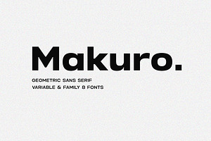 Makuro - Variable Geometric Font