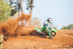 Motorcross Rider in Sand