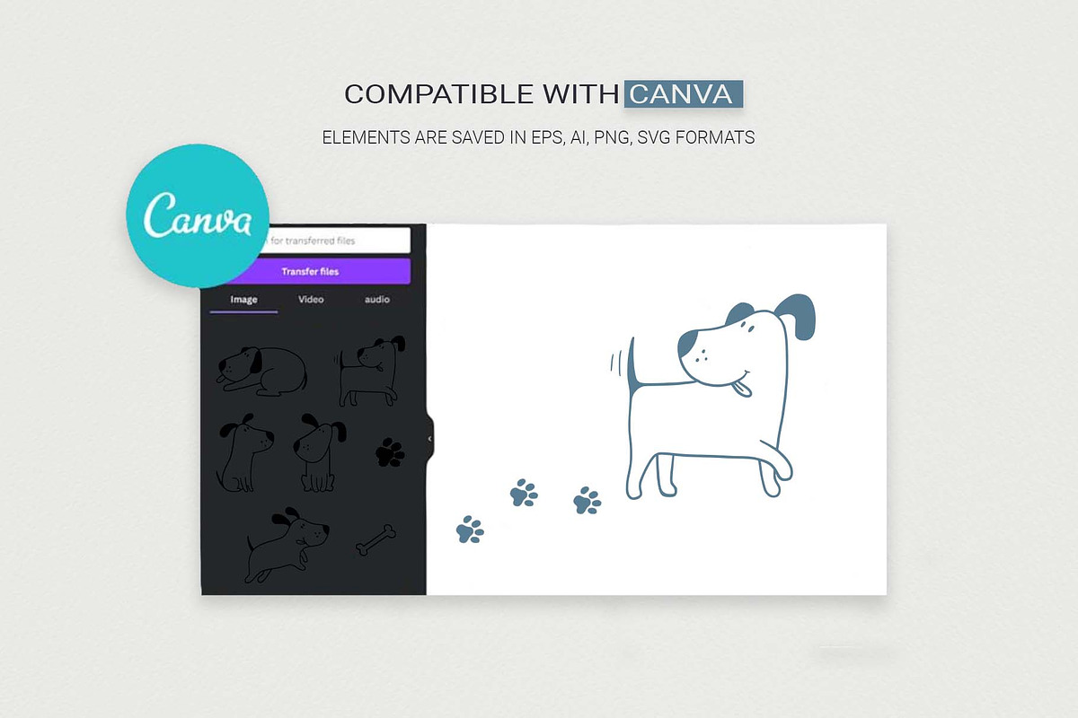 Cute Doodle Dogs, an Animal Illustration by Irina Ostapenko (Photo 6 of 7)