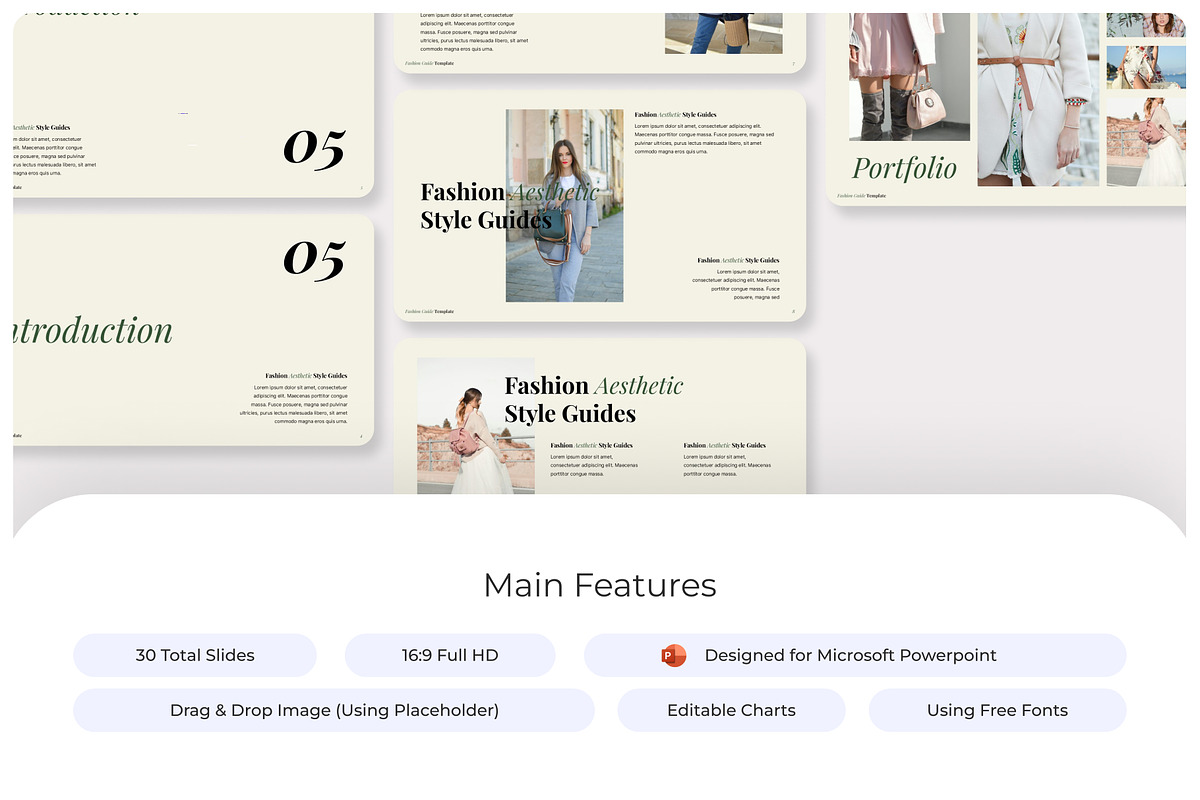 Aesthetic Fashion Guide PowerPoint, a Presentation Template by Premast (Photo 2 of 4)
