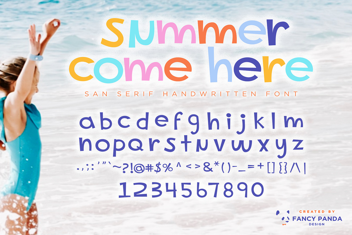 Summer Come Here, a Handwritten Font by fancypandadesign (Photo 1 of 3)