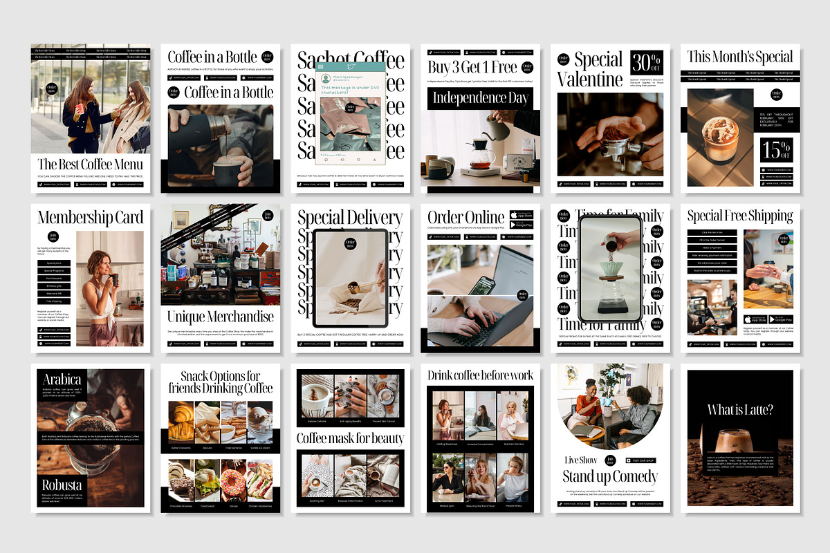 Coffee White Template, a Social Media Template by Kalubuak (Photo 5 of 10)