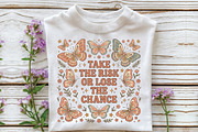Boho Retro Butterfly PNG Sublimation, an Object Illustration by CraftArtStudio (Thumbnail 2 of 4)