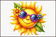 Watercolor Hello Summer Clipart, an Illustration by Sublimation Artist (Thumbnail 3 of 6)