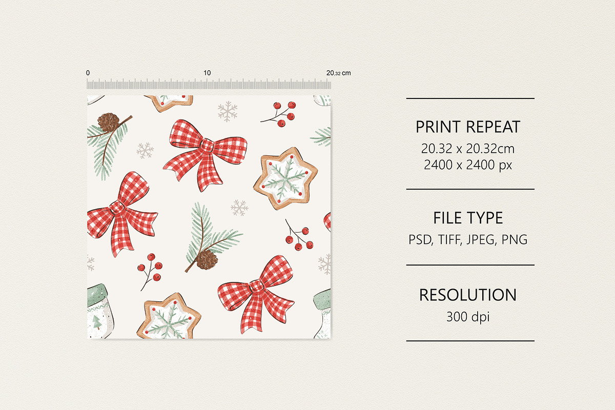 Winter holidays, a Pattern Graphic by Olena Kuznietsova (Photo 4 of 9)