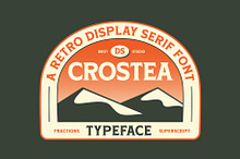 Crostea – Retro Display Serif Font