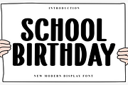 School Birthday, a Script Font by FreshTypeINK (Thumbnail 1 of 7)