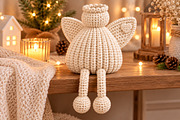 Knitted Christmas Angel Sitting STL, a Characters & Person 3D Model by Layerology (Thumbnail 3 of 3)