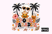 Cute Tropical Ghost Halloween PNG, a Seasonal Illustration by Creative Art (Thumbnail 1 of 3)