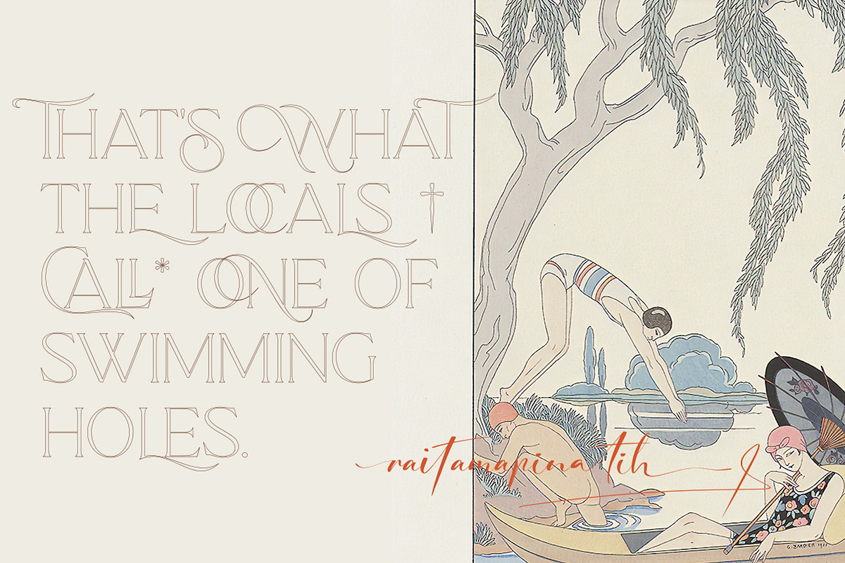 Qene-G - Duo Serif & Signature, a Serif Font by Balibilly Design (Photo 9 of 15)