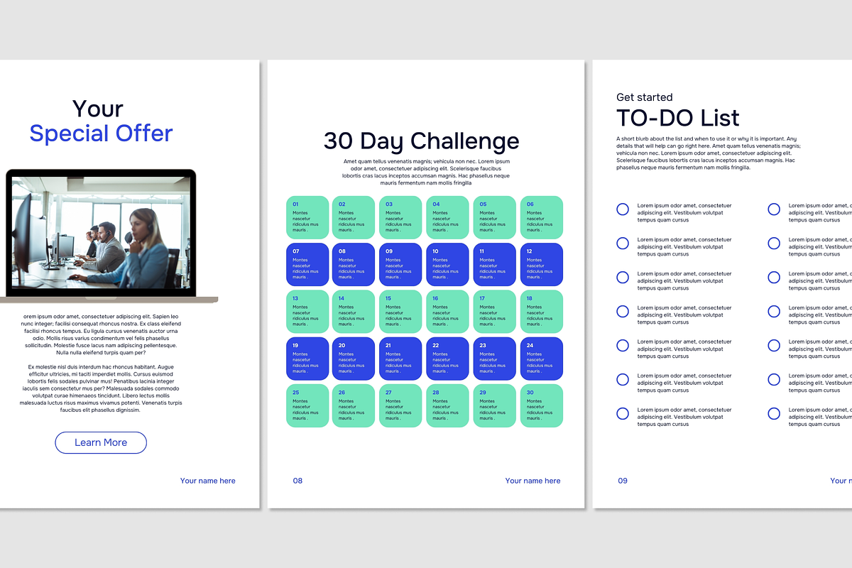 Hudson eBook Canva Templates preview 2