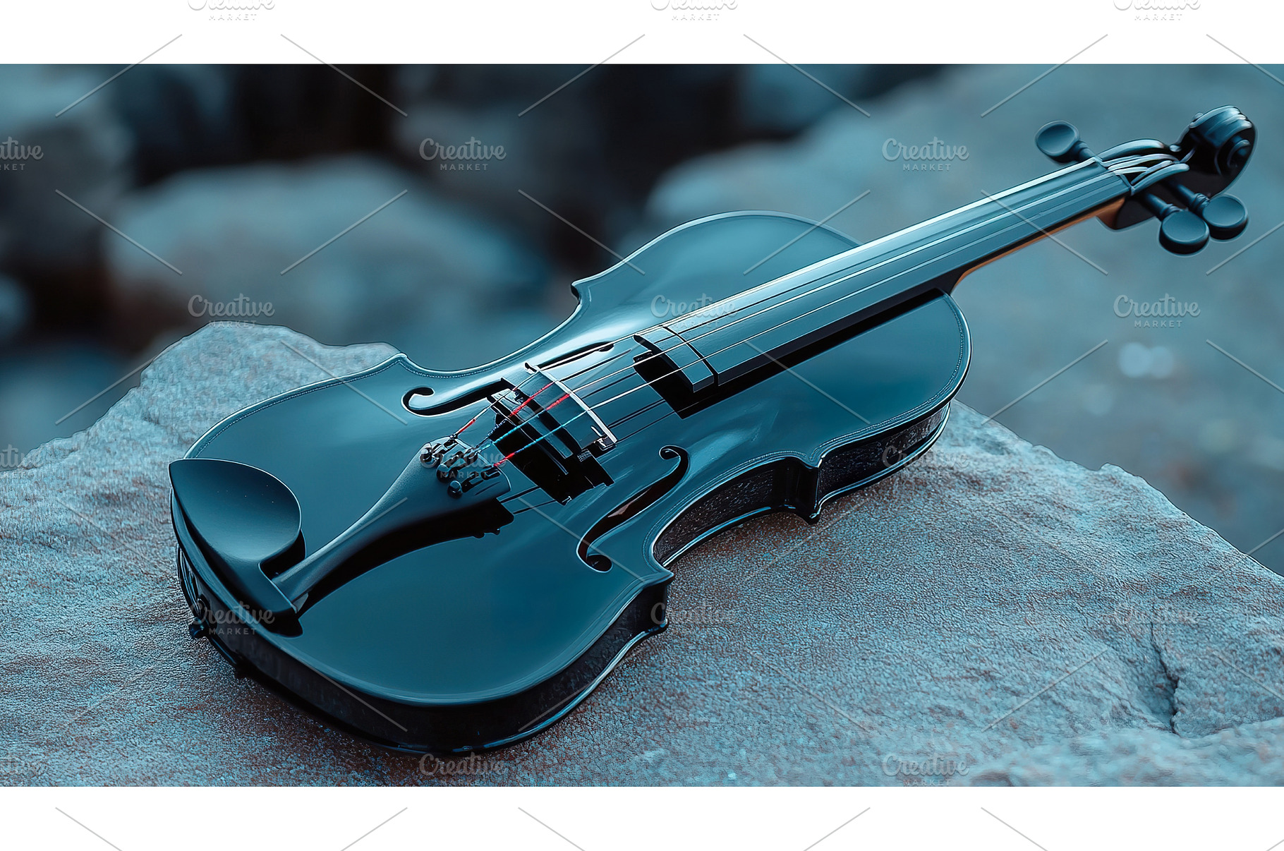 Black violin with red accents on, an Arts & Entertainment Photo by Lermont51