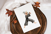 Whimsical People Clipart Bundle, a Person Illustration by PaintPixelCo (Thumbnail 7 of 15)