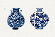 Blue & White Porcelain Clip Art, an Object Graphic by Patterns for Dessert (Thumbnail 5 of 8)