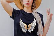 Glitter Angel Wings Sublimation Clip, an Illustration by SVGArt (Thumbnail 7 of 8)