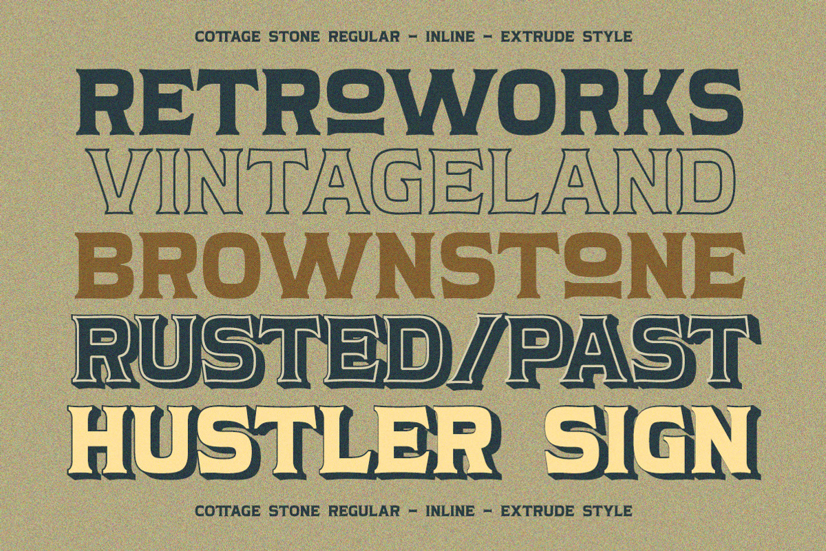 Cottage Stone - Display Serif Font, a Serif Font by Letterhend Studio (Photo 7 of 9)