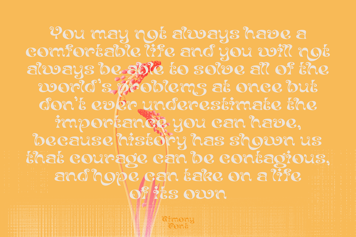 Kimony Display Font, a Font by madeDeduk (Photo 10 of 10)