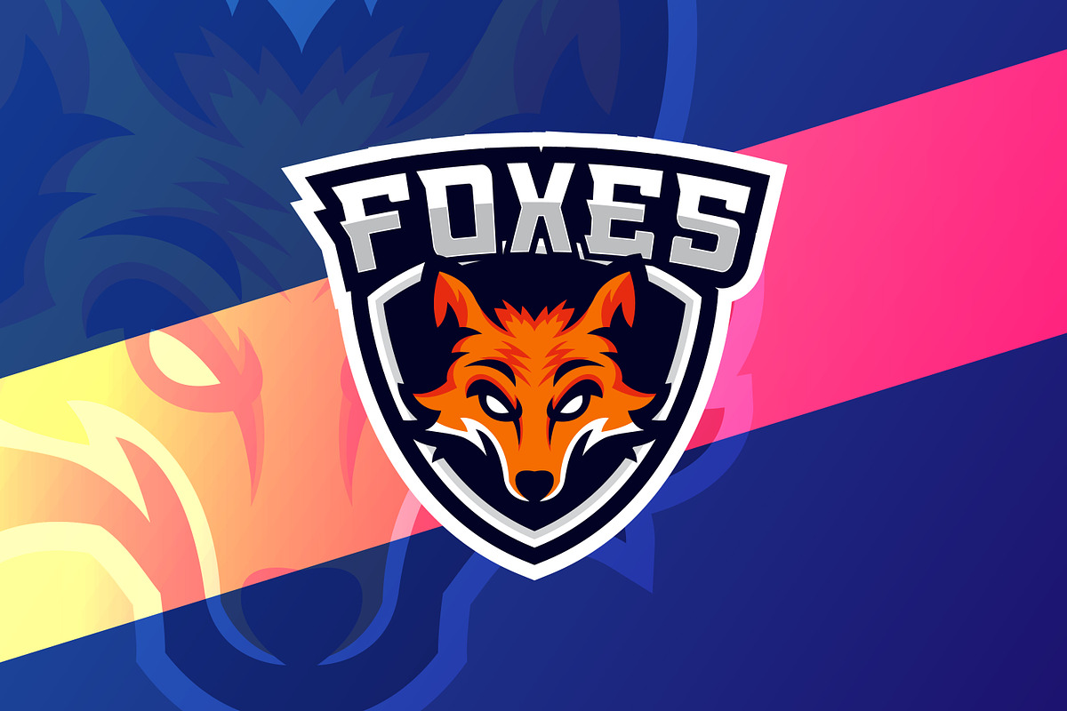 Fox Head Shield Esports Logo, a Branding & Logo Template by Signatoro