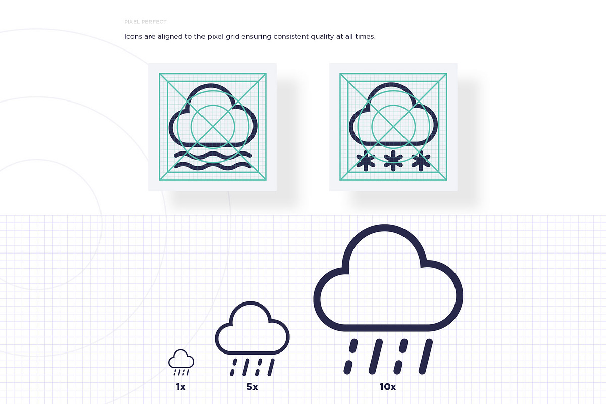 Weather | 32 Icons Set, an Outline Icon by Marina Silence (Photo 9 of 17)
