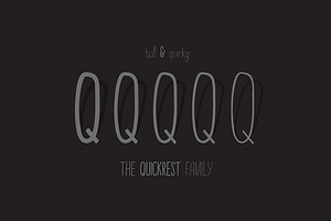 Quickrest Family Hand Drawn Font