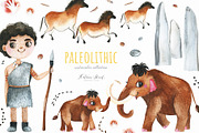 Paleolithic.Watercolor collection., an Animal Illustration by Kate_Rina (Thumbnail 1 of 5)