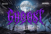 GHOOST Horror Metal Font, a Blackletter Font by dansdesign (Thumbnail 1 of 8)