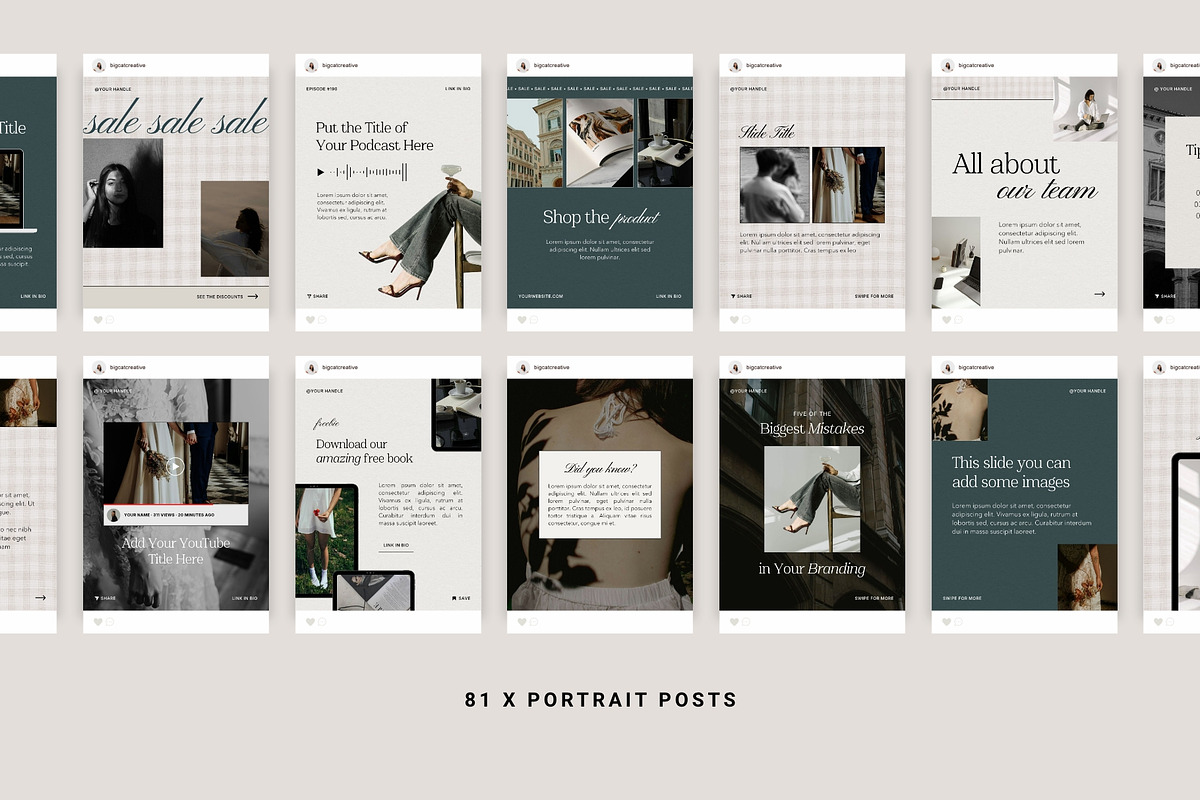 Elyra Social Media Templates, a Social Media Template by Big Cat Creative (Photo 4 of 6)