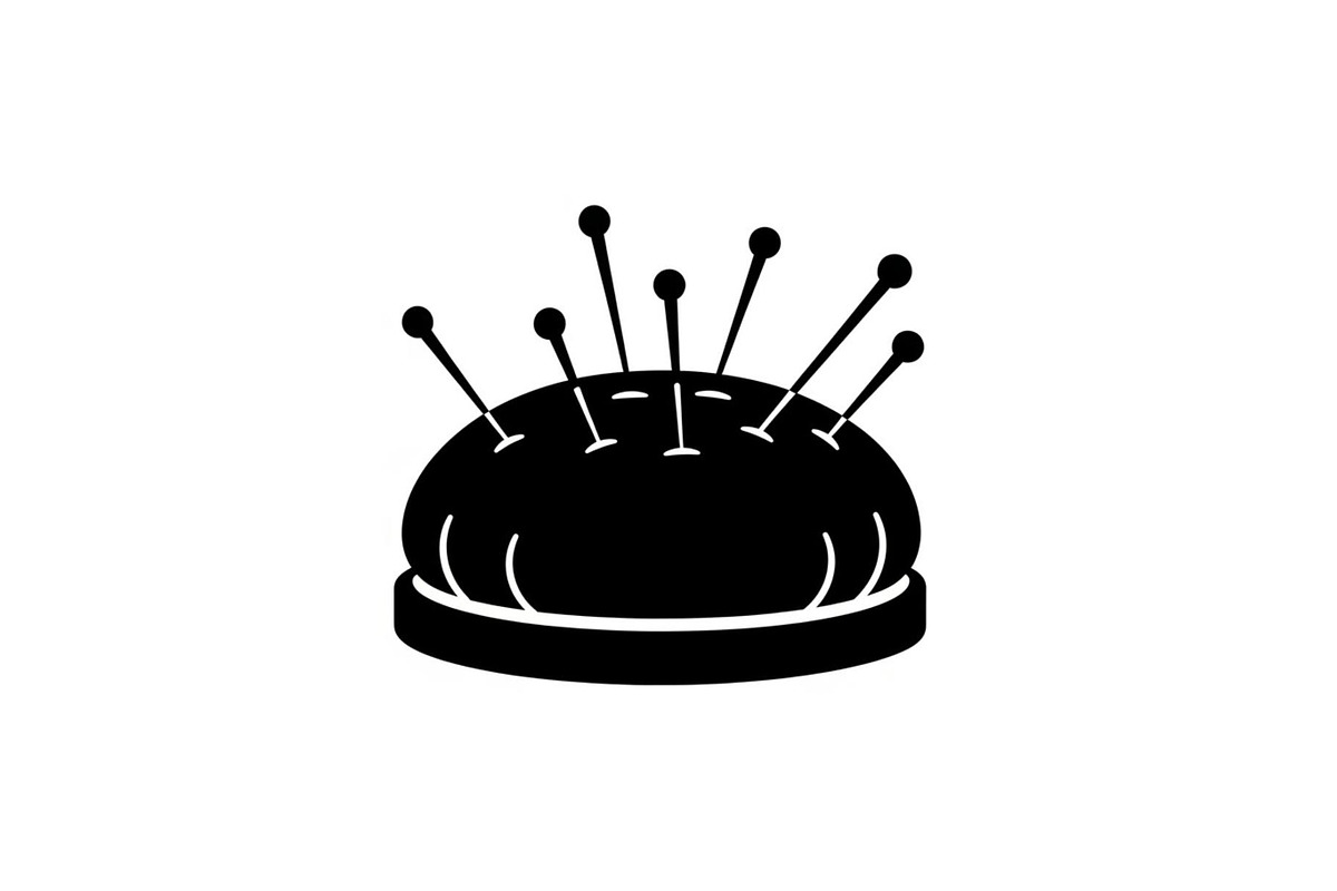 Sewing Pin Cushion Silhouette, an Illustration by hafijul (Photo 14 of 14)