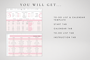 Digital To-Do List Google Sheets, a Templates & Theme by BRANDcontent (Thumbnail 6 of 8)