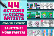 Kyle's Actions for Photoshop Artists, an Action Add-On by Kyle's Digital Art Tools (Thumbnail 1 of 10)