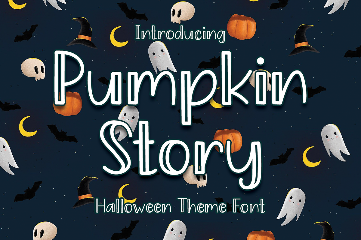 Pumpkin Story, a Sans Serif Font by Majelis Font (Photo 1 of 5)