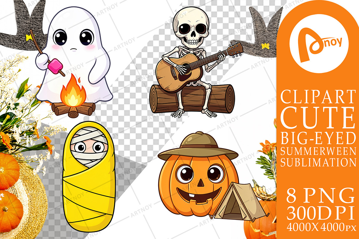 Summerween Sublimation PNG, a Seasonal Illustration by Artnoy (Photo 12 of 18)