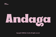 Andaga, a Sans Serif Font by sabrcreative (Thumbnail 1 of 7)