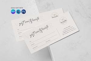 Gift Certificate, a Stationery Template by DesignDevisers