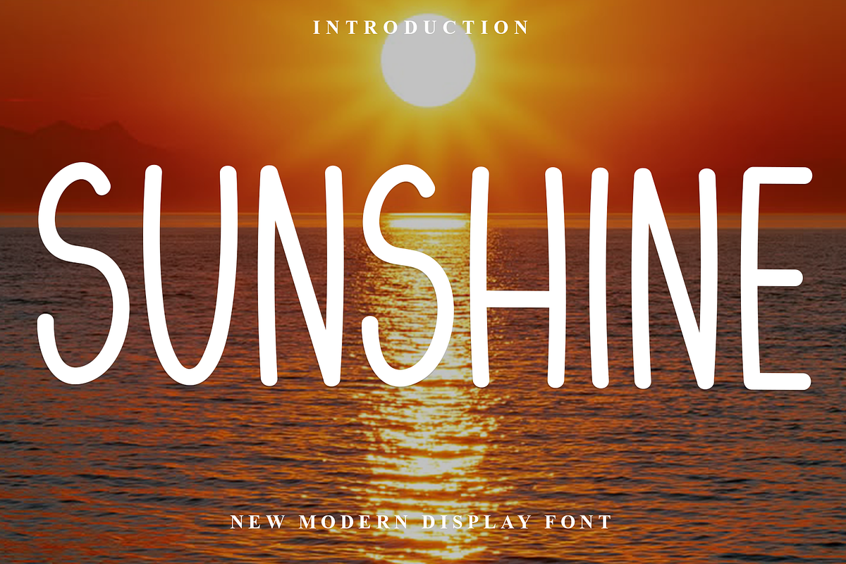 Sunshine, a Sans Serif Font by FreshTypeINK (Photo 1 of 8)