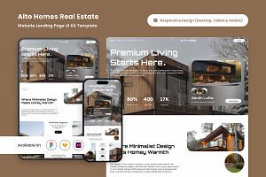Alto Homes - Real Estate Landing UI, a Landing Page Template by productype1