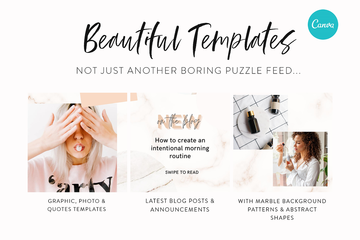 Marble Instagram Puzzle Template, a Social Media Template by My Social Boutique (Photo 5 of 10)