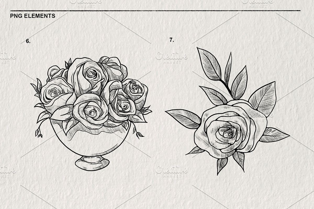 Wedding Sketch Set PNG, a Decorative Illustration by LOKSKIH (Photo 5 of 9)