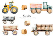 Watercolor farming life clipart, a Food Illustration by Art and Funny (Thumbnail 5 of 7)