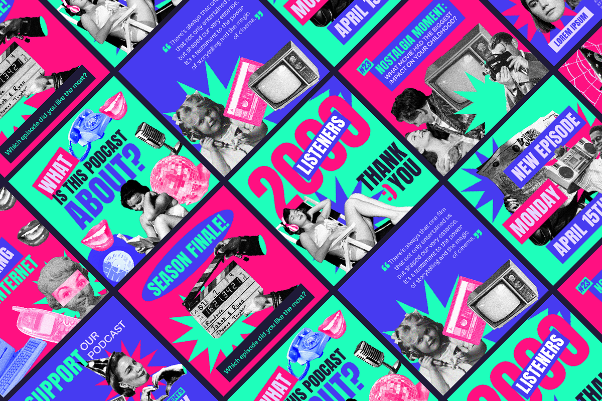 Instagram Posts Template for Podcast, a Social Media Template by JoanaCelina (Photo 3 of 7)